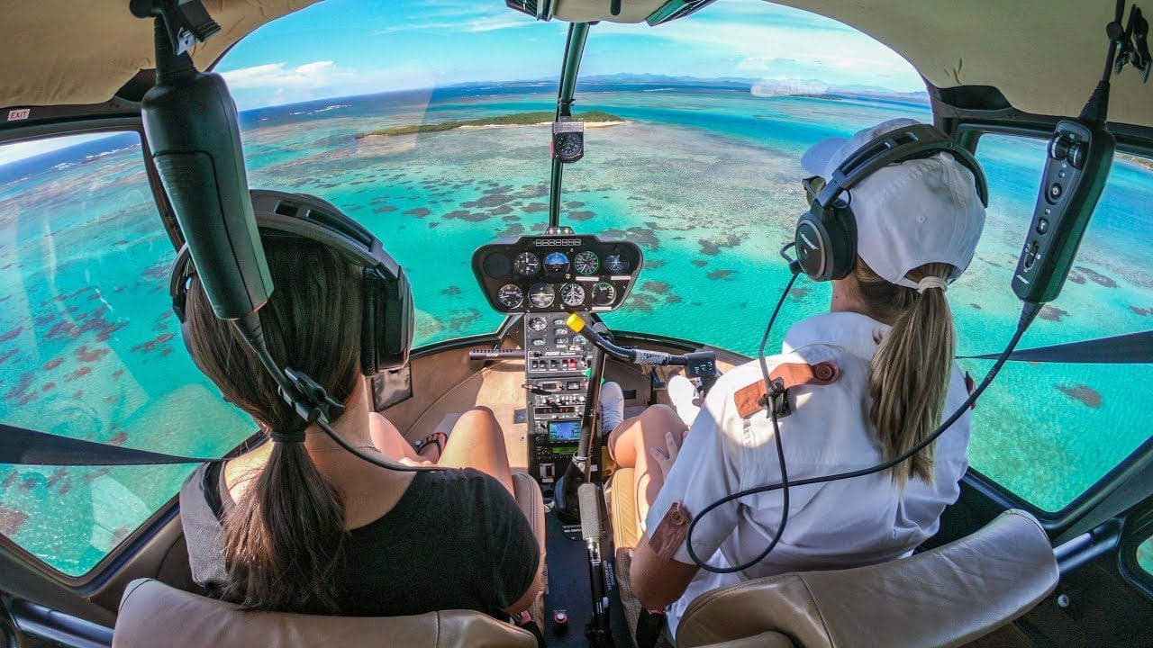 Mahé üzerinde helikopter turu